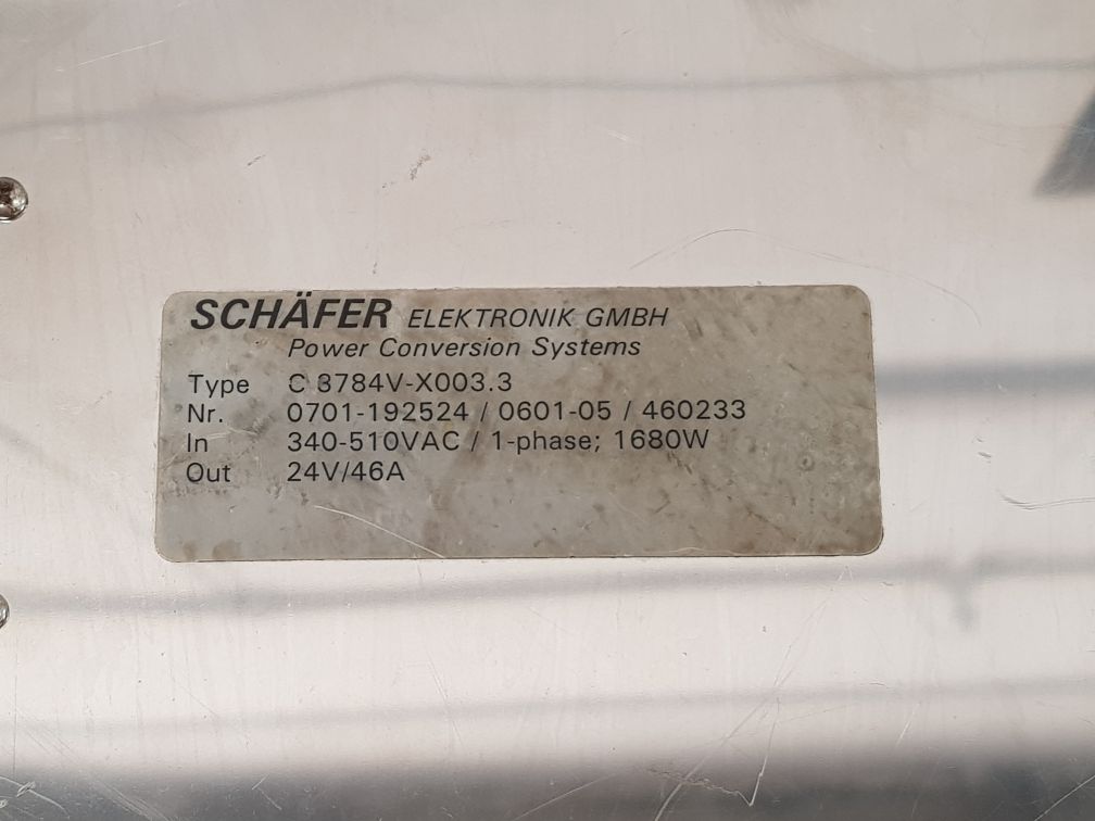 Schafer C 3784V-x003.3 Power Conversion Systems used