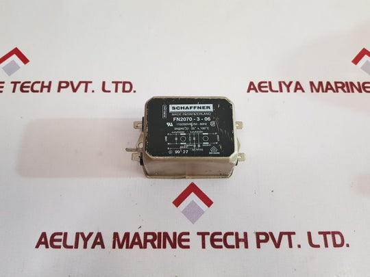 Schaffner Fn2070-3-06 Power Line Filter 110250Vac50-60Hz