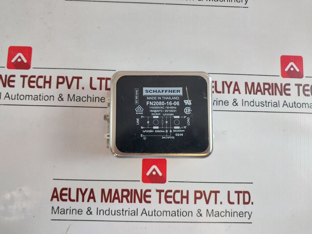 Schaffner Fn2080-16-06 Power Line Filter 