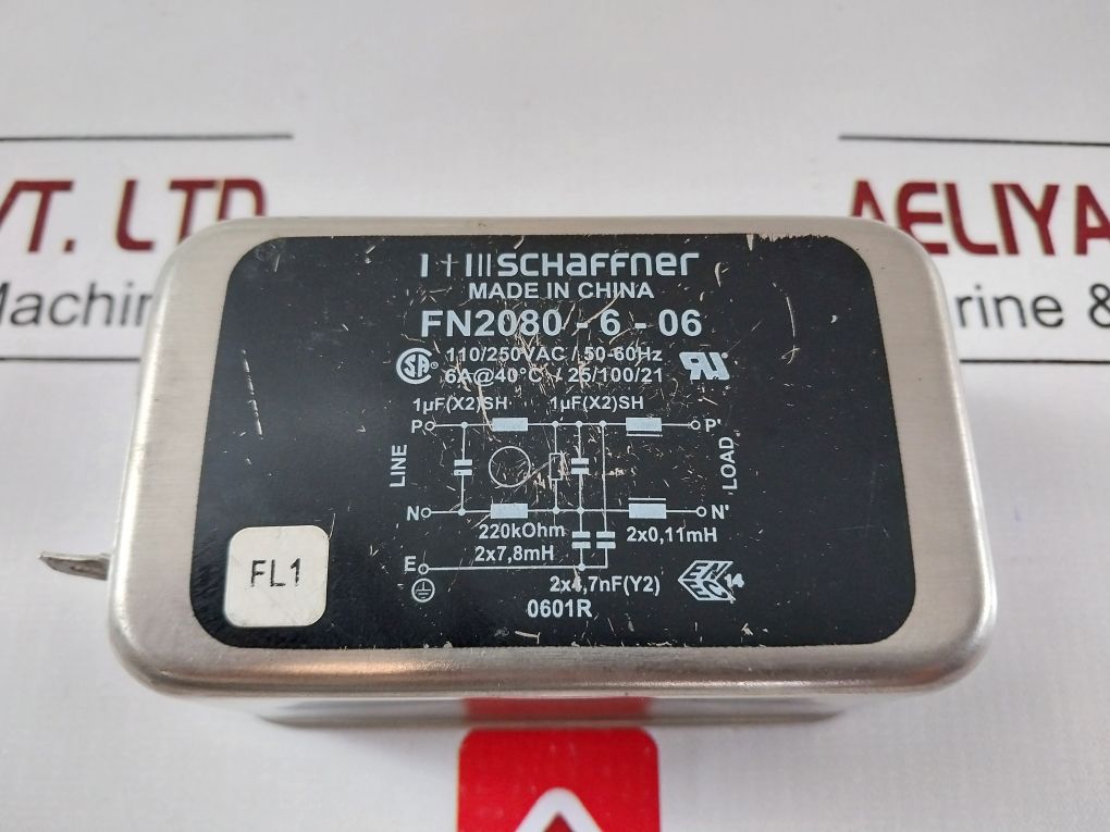 Schaffner Fn2080-6-06 Powerline Filter