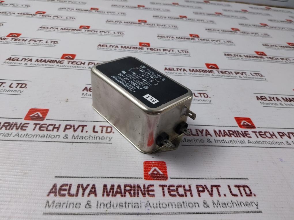 Schaffner Fn2080-6-06 Power Line Filter 110/250Vac/ 50-60Hz