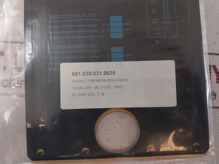 Schaller 10022 Gasket For Measuring Head