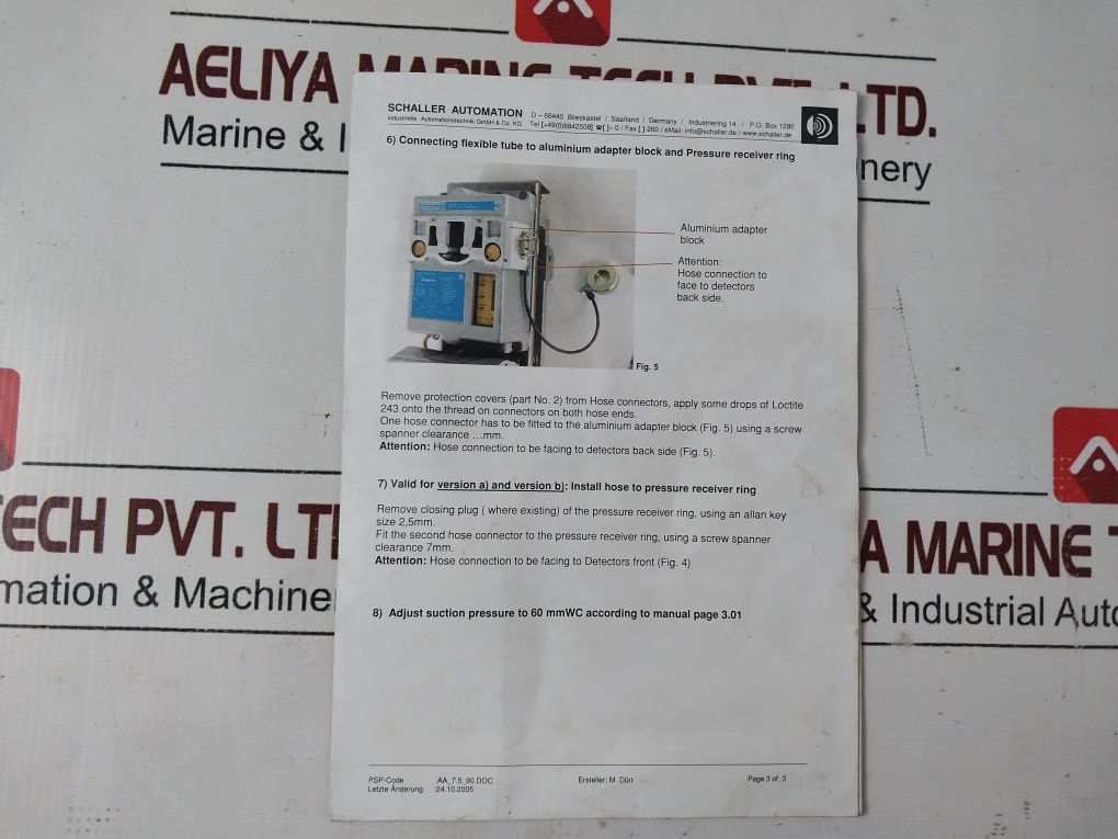 Schaller Vn87Plus Visatron Oil Mist Detectors Commissioning-box Set