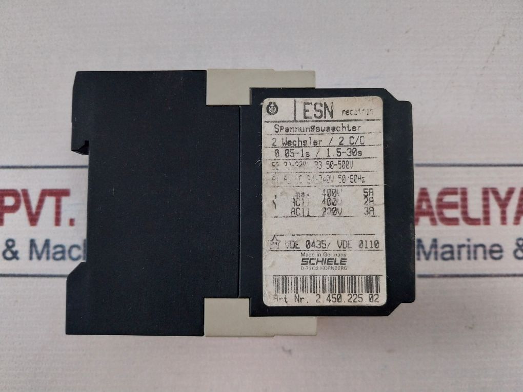 Schiele Esn 2.450.225.02 Voltage Monitoring Relay 50/60Hz