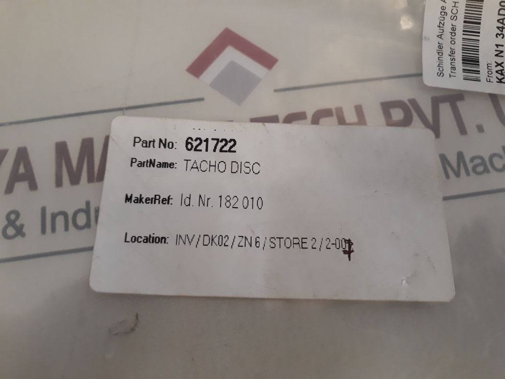 Schindler 182010 Increment Pulse Generator Disk