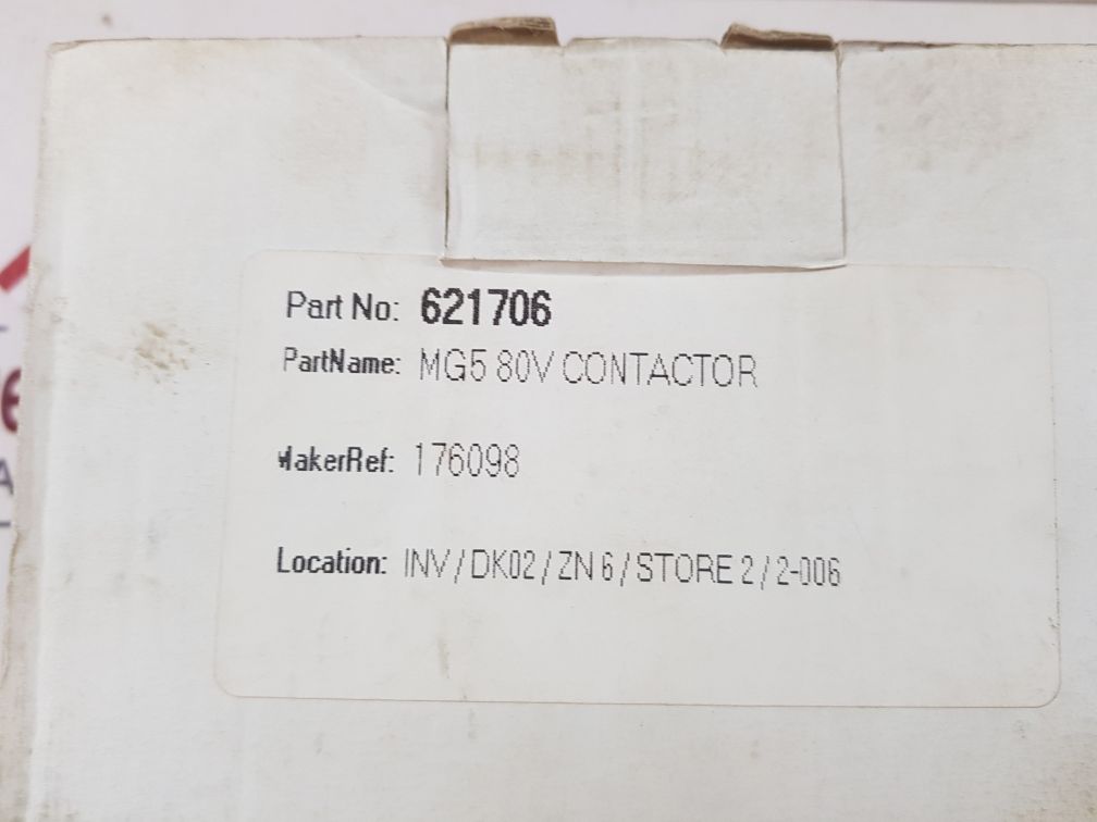 Schindler Mg5 Contactor 621706 80V