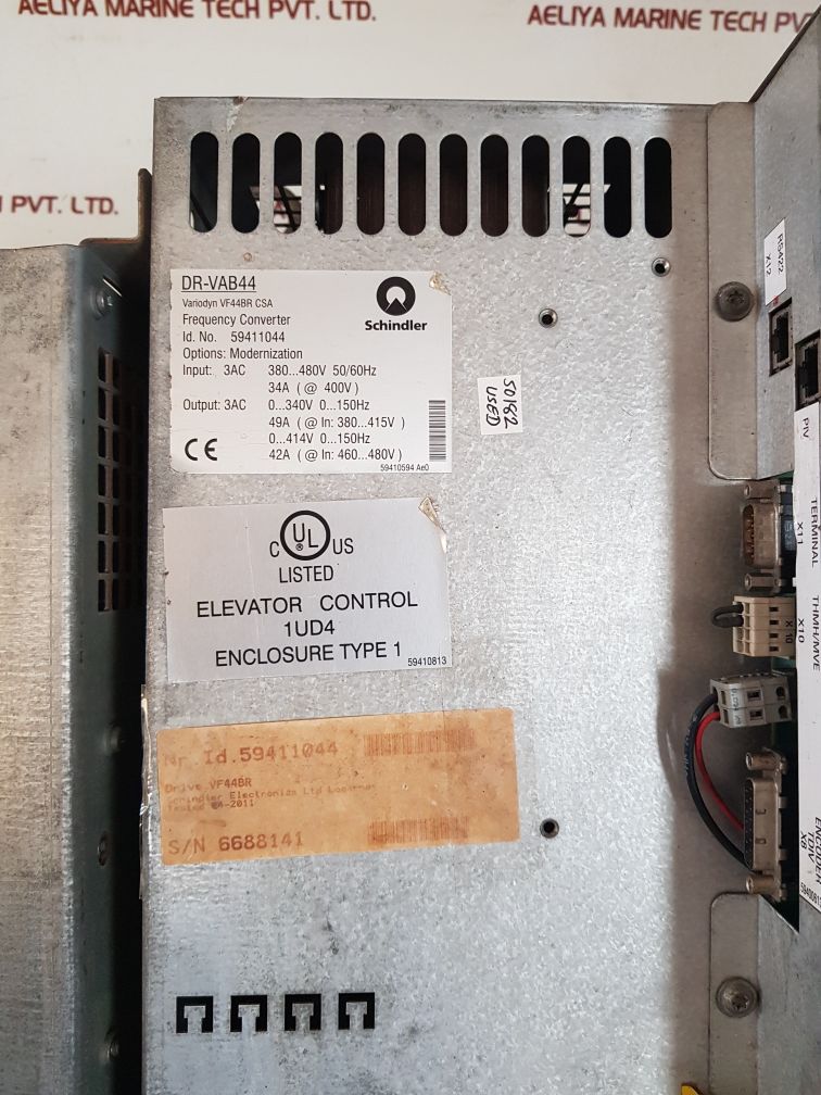 Schindler Dr-vab44 Frequency Converter Elevator