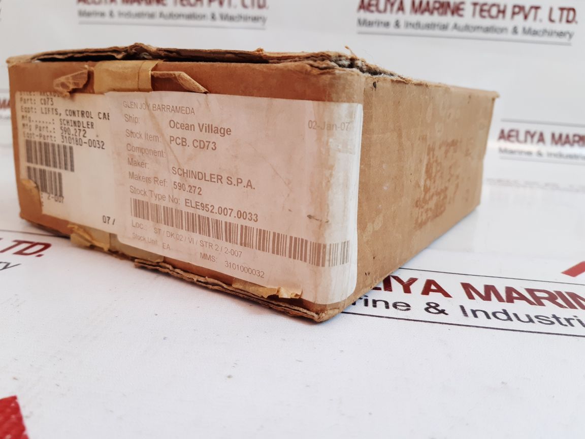 Schindler Ele952.007.0033 Pcb.Cd73