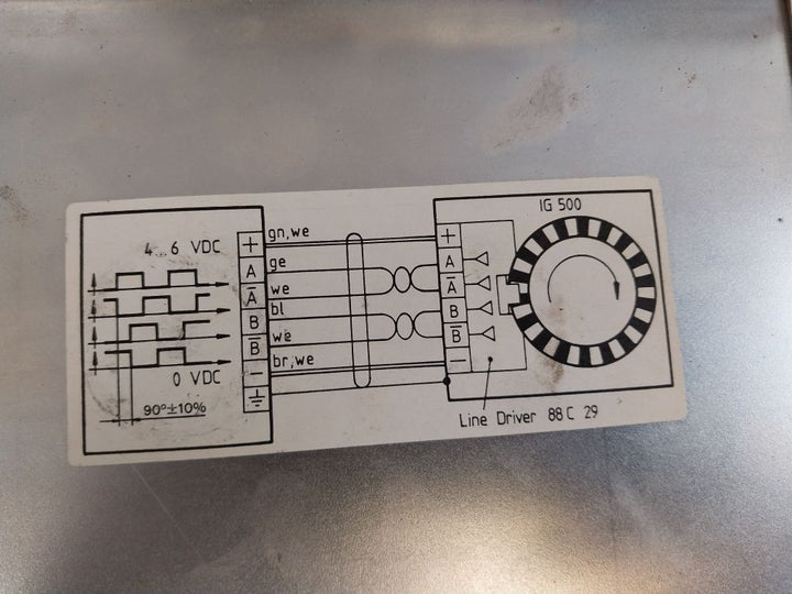 Schindler Ig500 Elevator Rotary Encoder Line Driver 88C 29