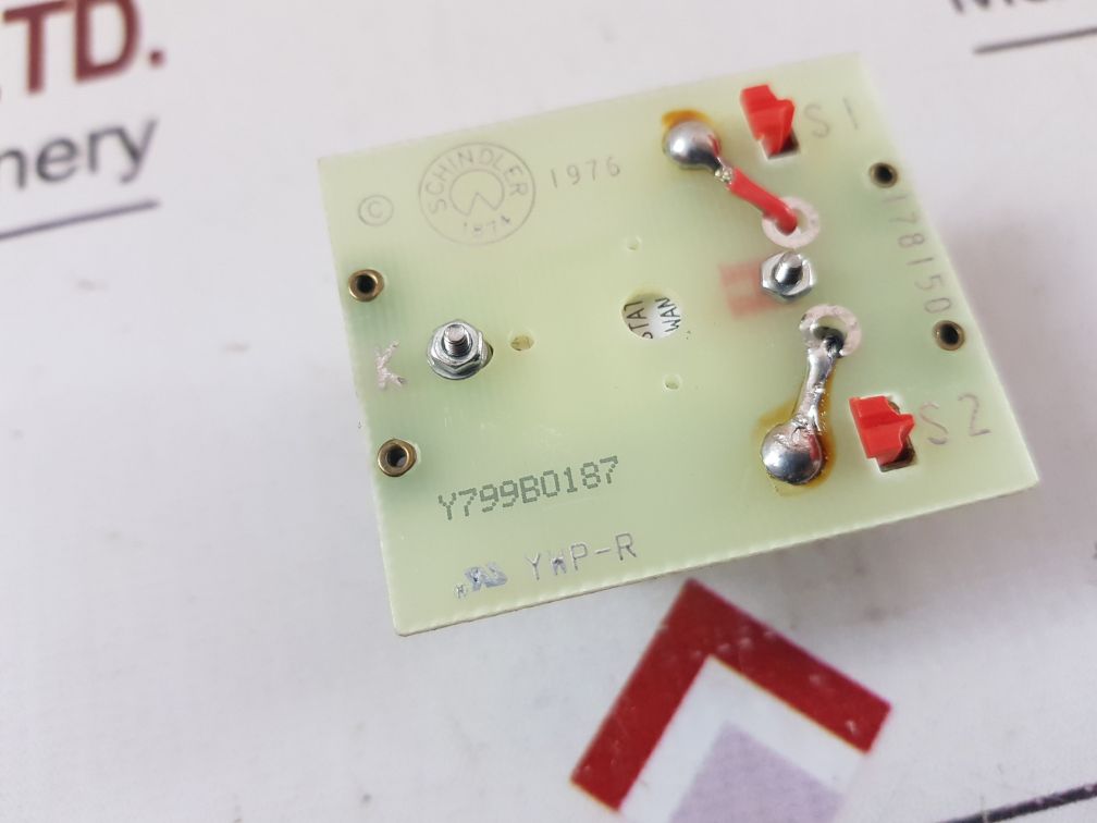 Schindler Y799B0187 Pcb Card