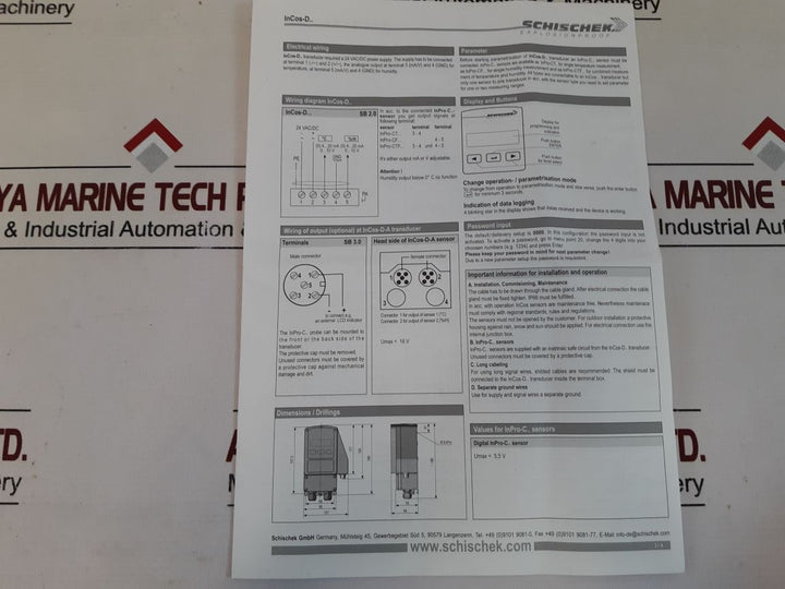 Schischek Incos-d Temperature/Humidity Transmitter