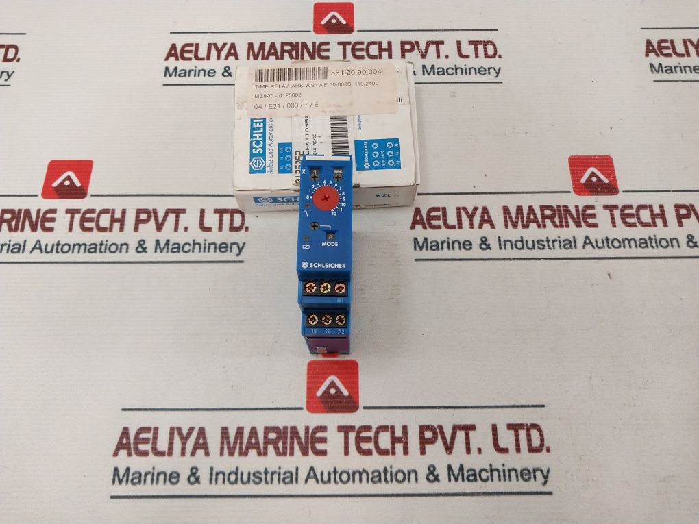 Schleicher Kzl 91(B) Time Delay Relay 0-12 Sec