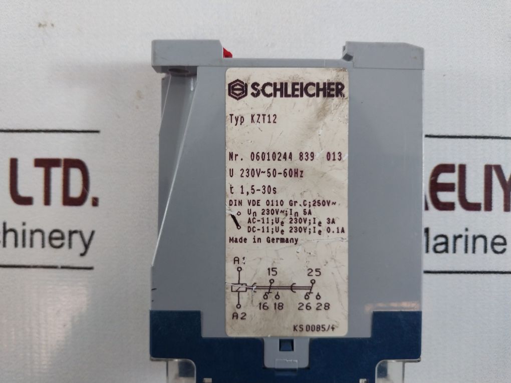 Schleicher Kzt12 Time Relay 06010244 839 013