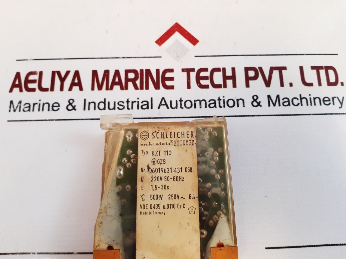 Schleicher Kzt 110 Time Delay Relay 06019621-431 068