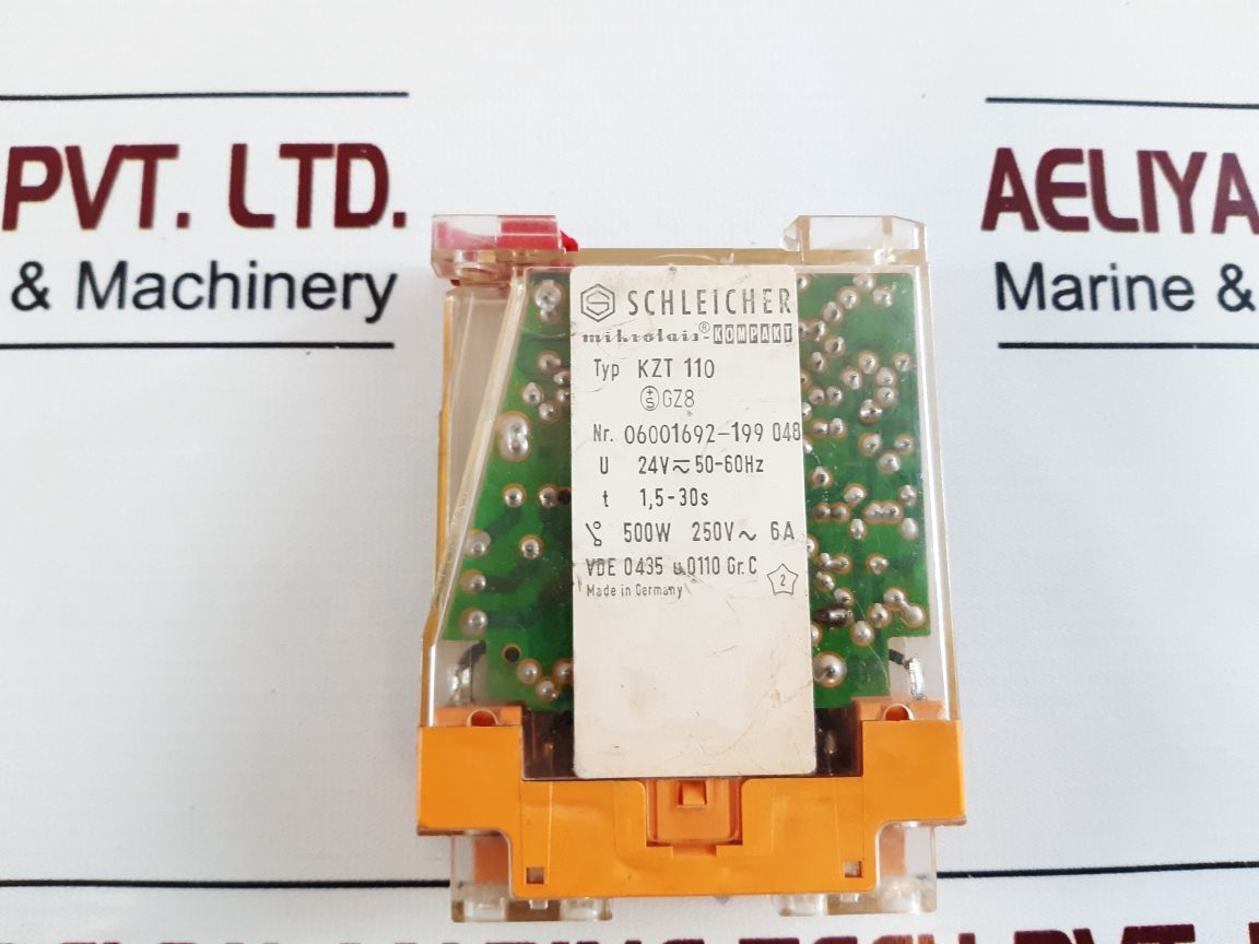 Schleicher Kzt 110 Time Delay Relay 06001692-199 048