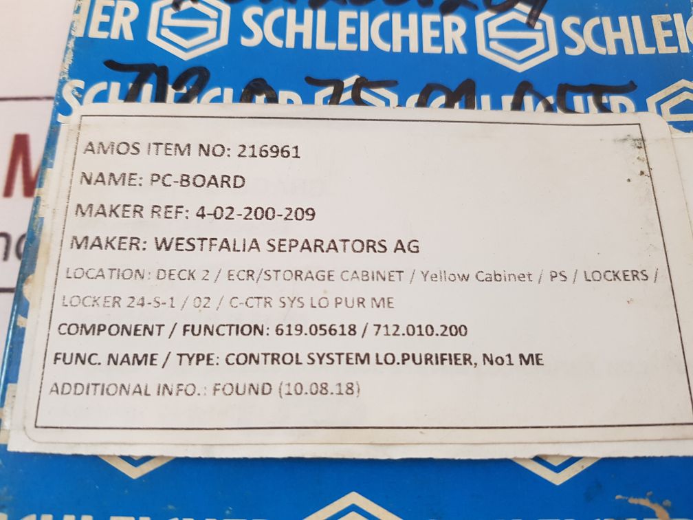Schleicher Mda209-uy Pcb 24104851
