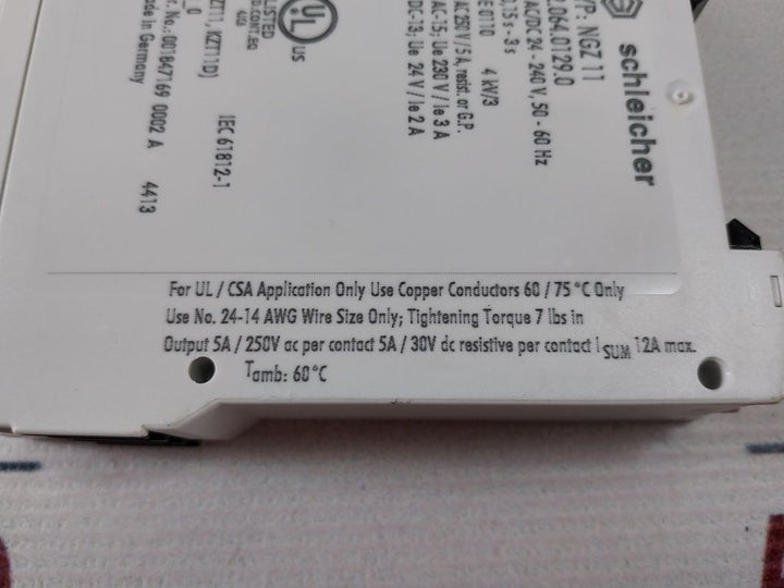 Schleicher Ngz 11 Time Relay
