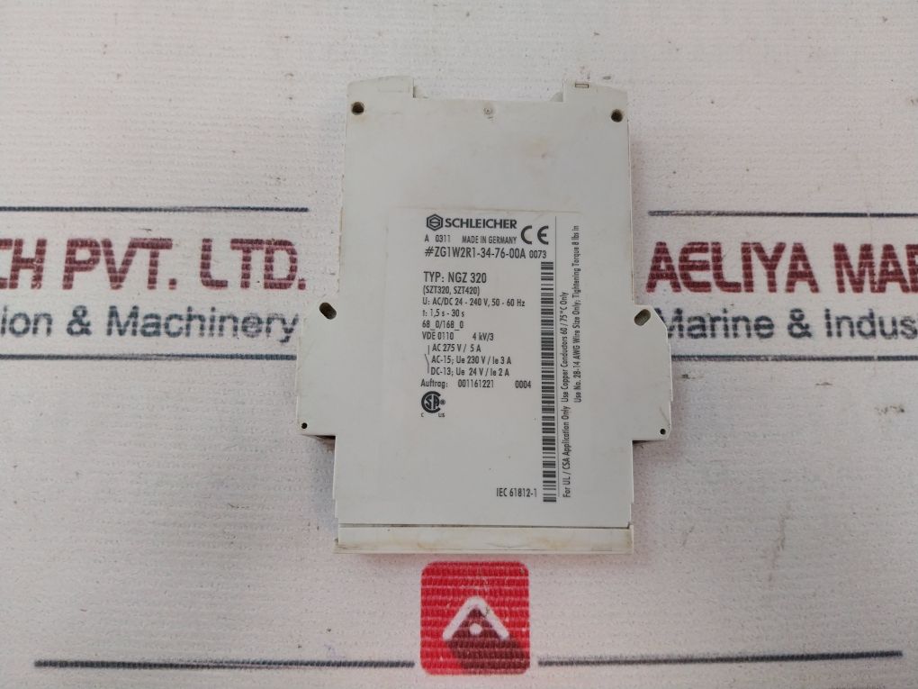 Schleicher Ngz 320 Delay Relay