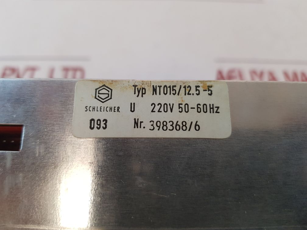 Schleicher nt015/12.5-5 power supply unit