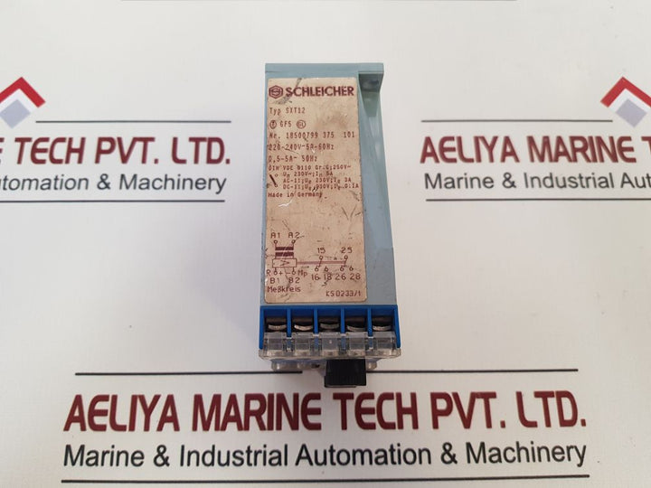 Schleicher Sxt12 Current Measuring Relay 18500799 375 101/18500799 375 091