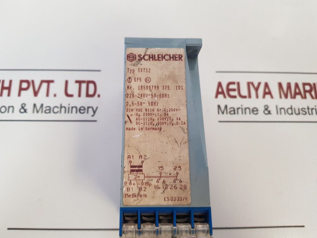 Schleicher Sxt12 Current Measuring Relay 18500799 375 101/18500799 375 091