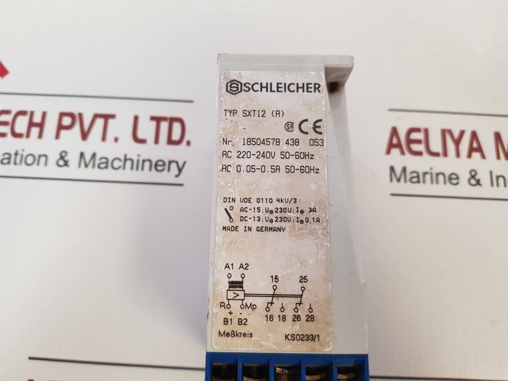 Schleicher Sxt12 (A) Current Measuring Relay 18504578 438 053