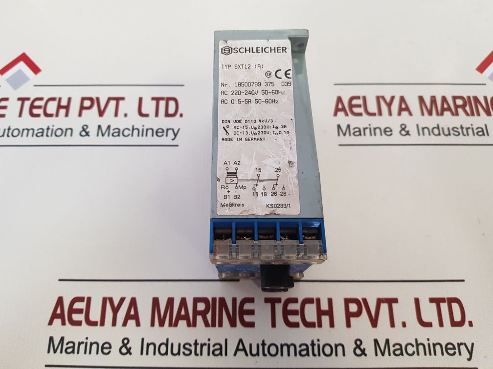 Schleicher Sxt12(A) Current Measuring Relay 18500799 375 039