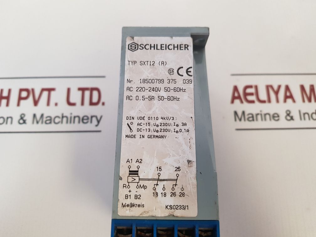 Schleicher Sxt12(A) Current Measuring Relay 18500799 375 039