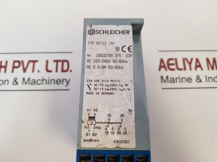 Schleicher Sxt12(A) Current Measuring Relay 18500799 375 039