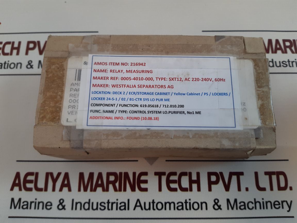 Schleicher Sxt12 (A) Voltage Measuring Relay
