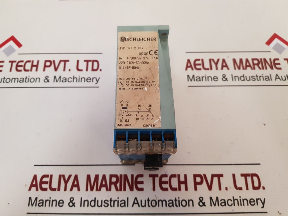 Schleicher Sxt12 (A) Current Relay 18500792 374 056 Ac 220-240V