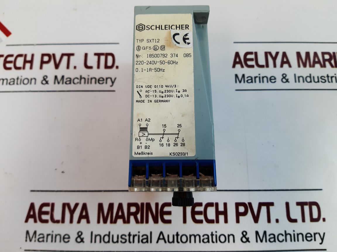 Schleicher Sxt12 Current Relay 18500792 374 085 220-240V~50-60Hz