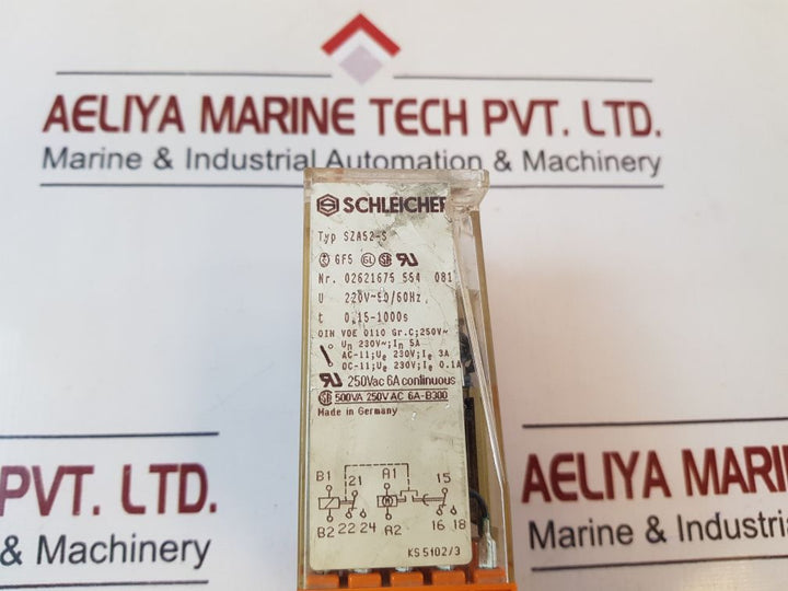 Schleicher Sza52-s Timing Relay