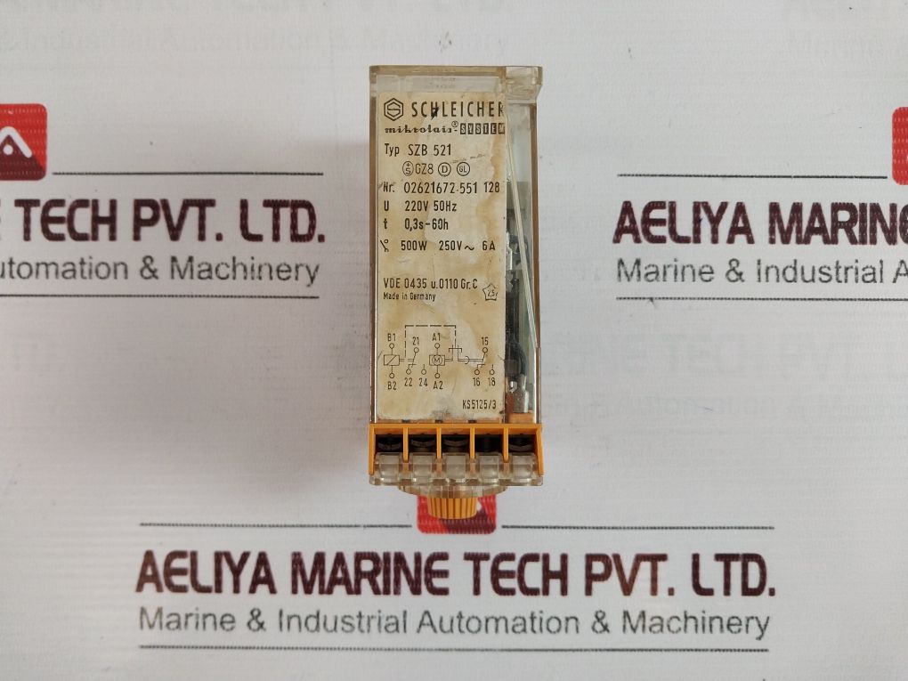 Schleicher Szb 521, 0,3S-60H Time Relay 220V 50Hz