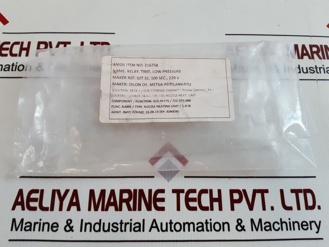 Schleicher Szt32 (H) Low Pressure Time Relay