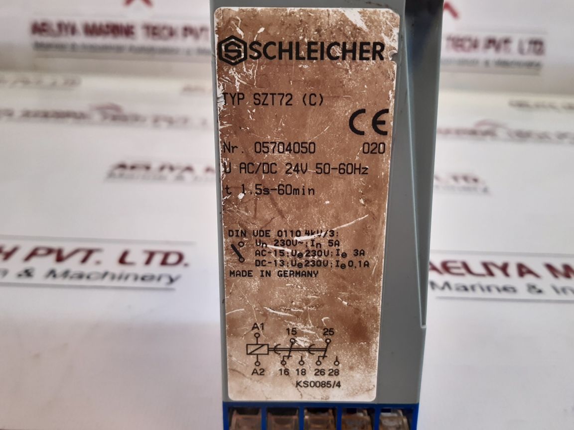 Schleicher Szt72 (C) Time Delay Relay 1,5S-60Min
