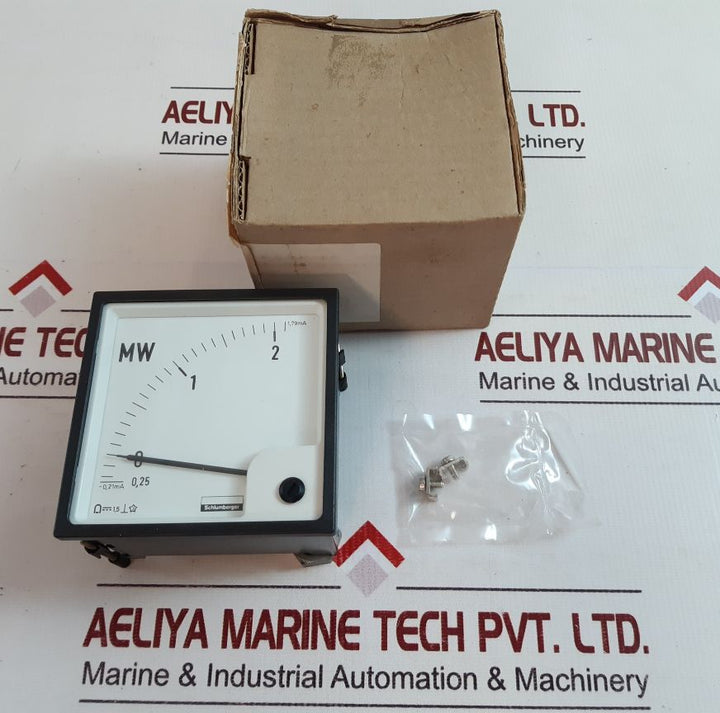 Schlumberger Panel Meter -0,25 Mw + 2,1 Mw
