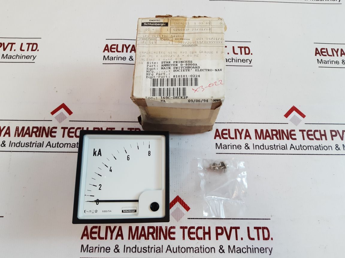 Schlumberger 0-8000A Ammeter
