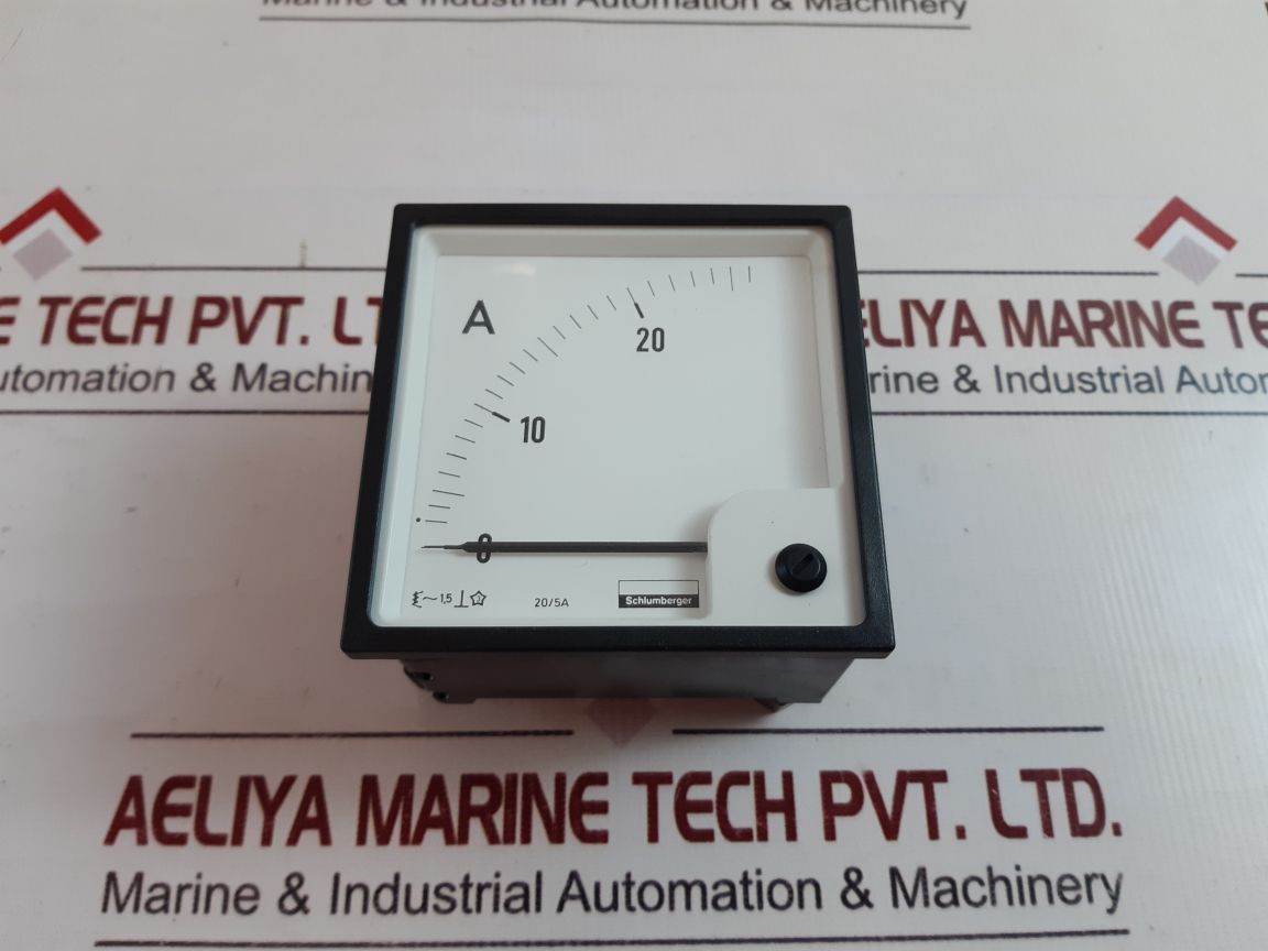 Schlumberger 0 To 25A Ammeter 20/5A
