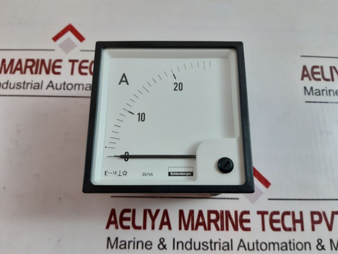 Schlumberger 0 To 25A Ammeter 20/5A
