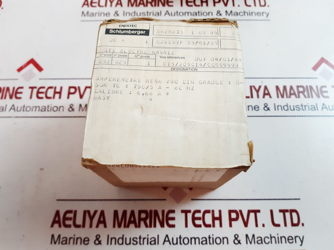 Schlumberger 0 To 1 Ka Panel Meter
