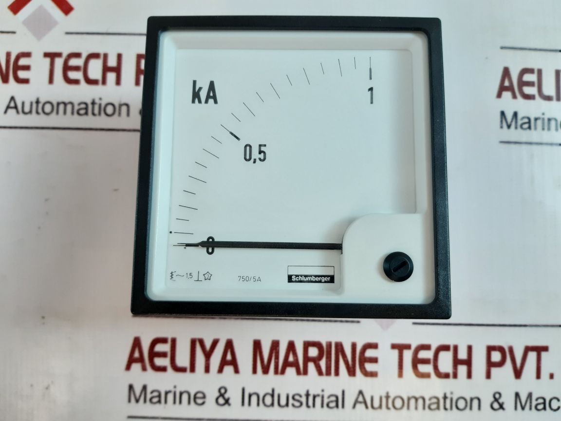 Schlumberger 0 To 1 Ka Panel Meter
