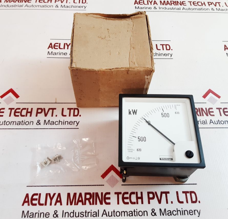 Schlumberger 820-0-820 Kw Panel Meter
