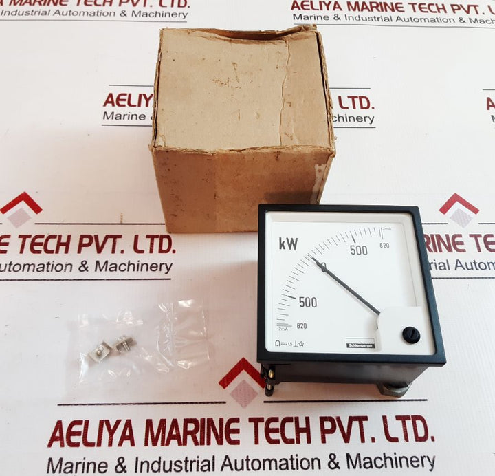 Schlumberger 820-0-820 Kw Panel Meter
