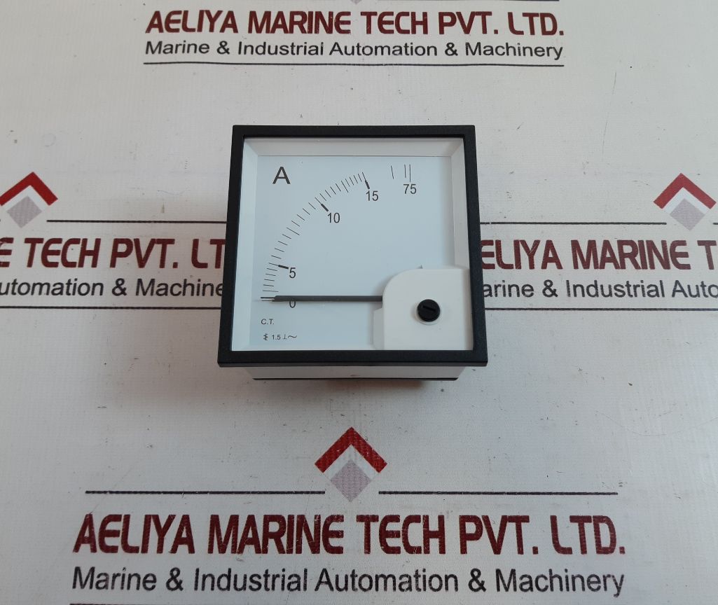 Schlumberger Ammeter. 0/15/75 Amps