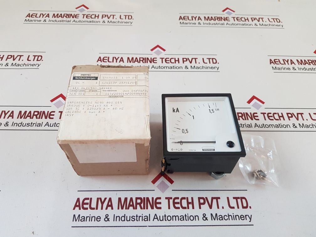 Schlumberger 0-1, 65Ka Panel Meter
