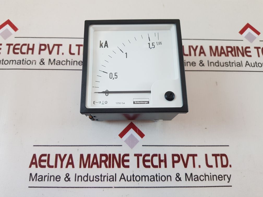 Schlumberger 0-1, 65Ka Panel Meter
