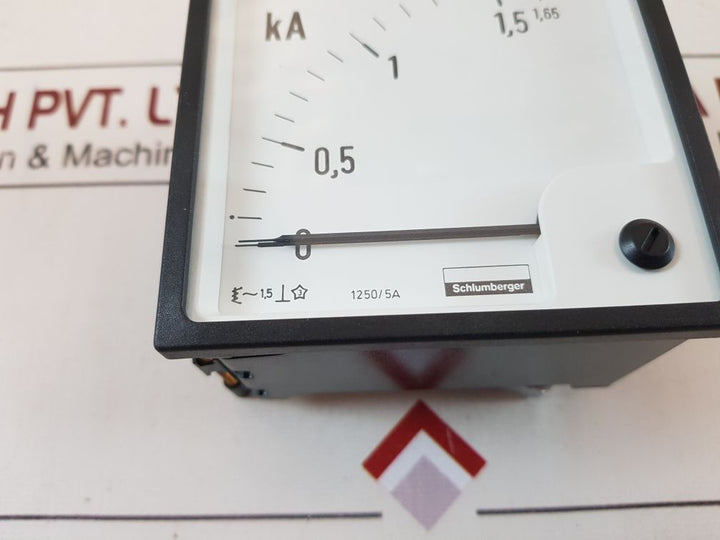 Schlumberger 0-1, 65Ka Panel Meter