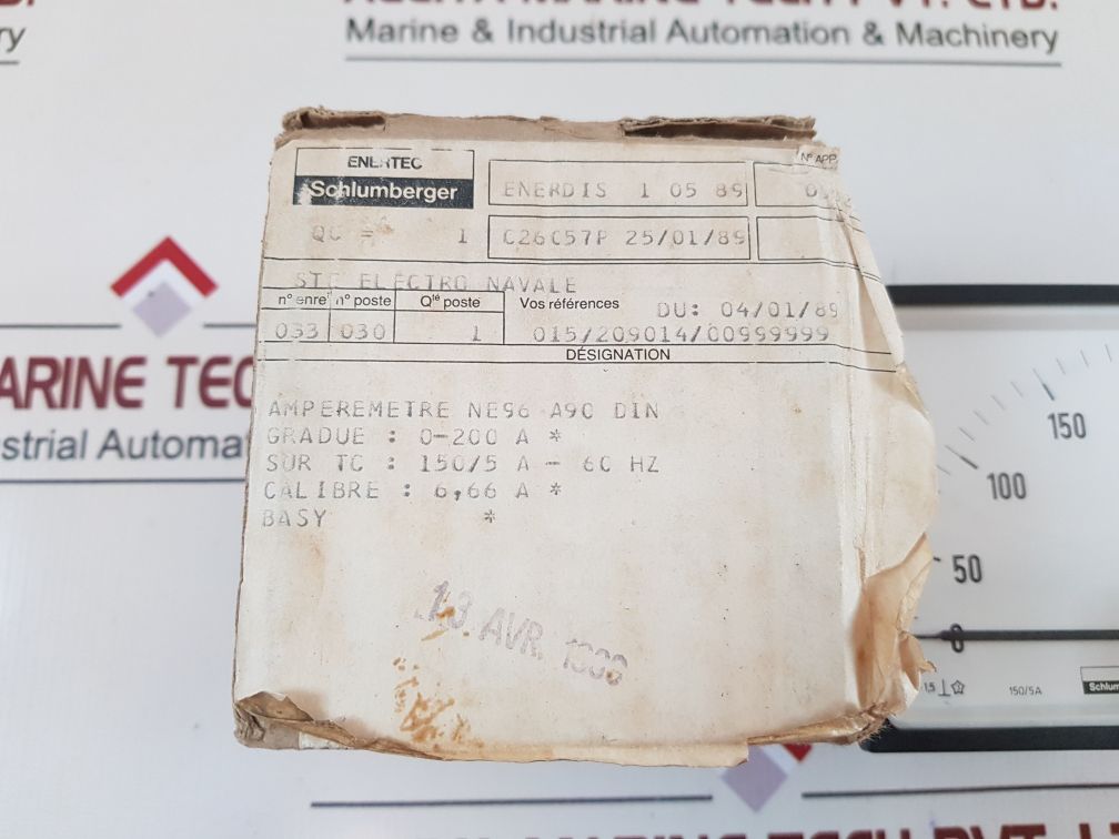Schlumberger S2624 4868 Ammeter 0-200A