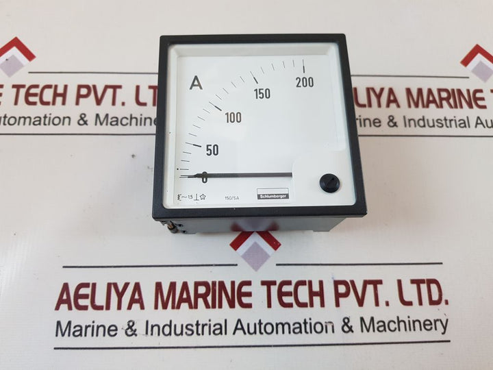Schlumberger S2624 4868 Ammeter 0-200A
